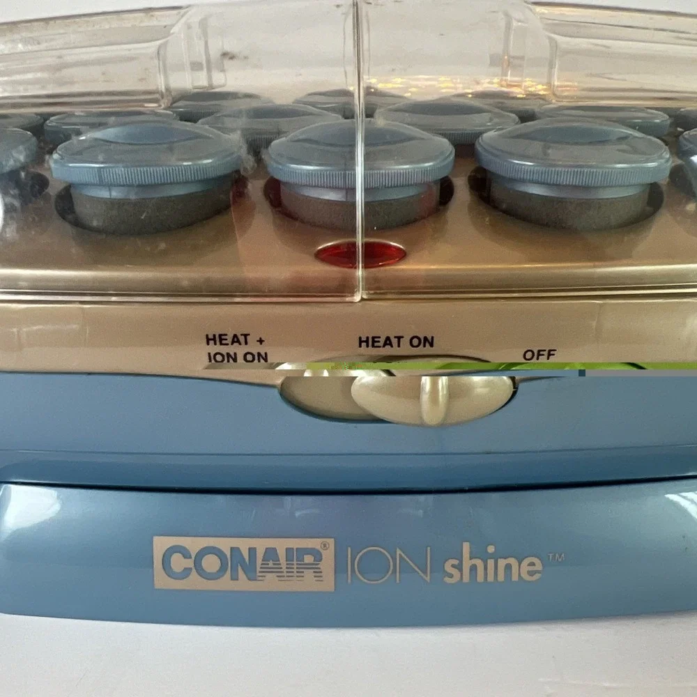 Vintage 2003 Conair Ion Shine CHV26IR Hot Rollers Hair Setter 20 Rollers Clips